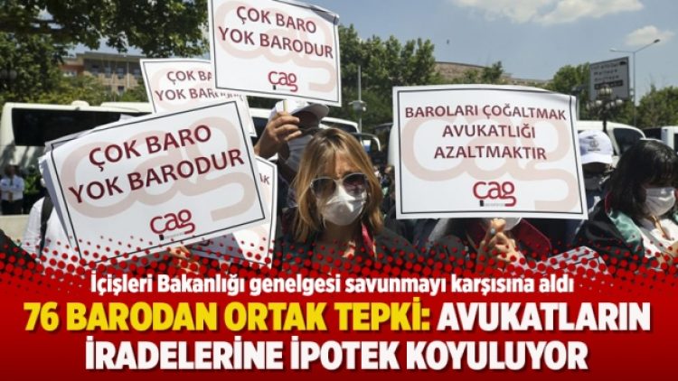76 barodan ortak tepki: Avukatların iradelerine ipotek koyuluyor
