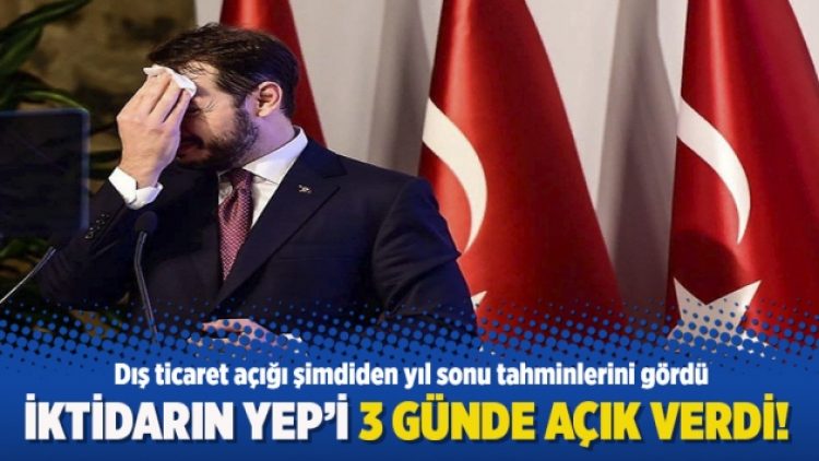 İktidarın YEP’i 3 günde açık verdi