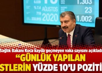 “Günlük yapılan testlerin yüzde 10’u pozitif”