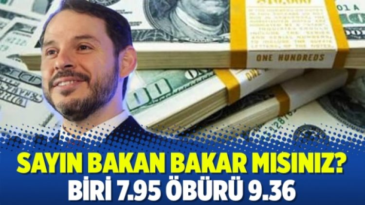 Sayın bakan bakar mısınız? Biri 7.95 öbürü 9.36