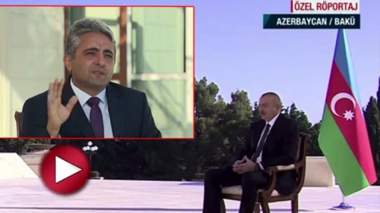 Aliyev, A Haber muhabirini canlı yayında yalanladı