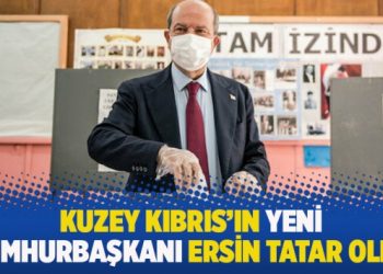 Kuzey Kıbrıs’ın yeni cumhurbaşkanı Ersin Tatar oldu