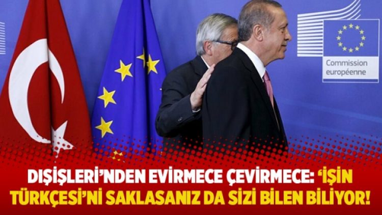 Dışişleri’nden evirmece çevirmece: İşin Türkçesi’ni saklasanız da sizi bilen biliyor!