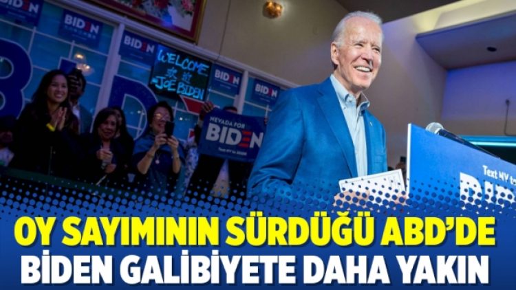 Oy sayımının sürdüğü ABD’de Biden galibiyete daha yakın