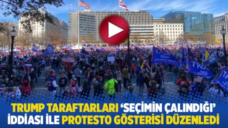 Trump taraftarları ‘seçimin çalındığı’ iddiası ile protesto gösterisi düzenledi