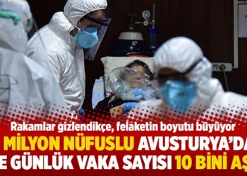 9 milyon nüfuslu Avusturya’da bile günlük vaka sayısı 10 bini aştı!