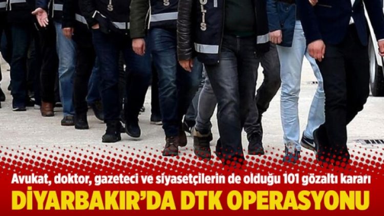 Diyarbakır’da DTK operasyonu