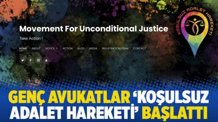 Genç avukatlar ‘Koşulsuz Adalet Hareketi’ başlattı