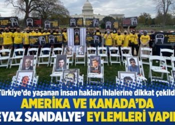 Amerika ve Kanada’da ‘beyaz sandalye’ eylemleri yapıldı