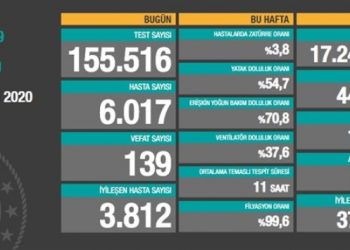 22 Kasım tablosu: 6 bin 17 yeni hasta, 139 vefat