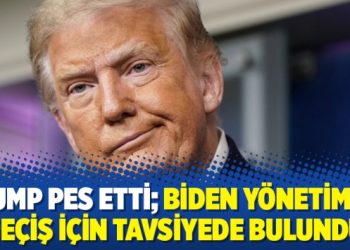 Trump pes etti; Biden yönetimine geçiş için tavsiyede bulundu