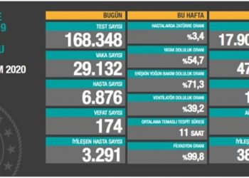 26 Kasım tablosu: 29 bin 132 yeni vaka, 174 vefat
