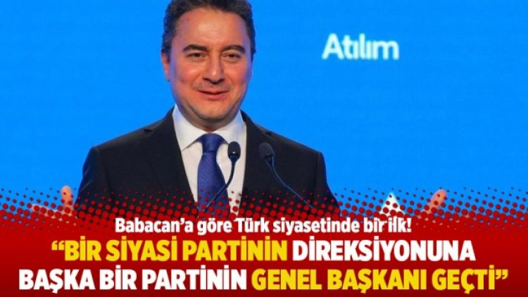 “Bir siyasi partinin direksiyonuna başka bir partinin genel başkanı geçti”