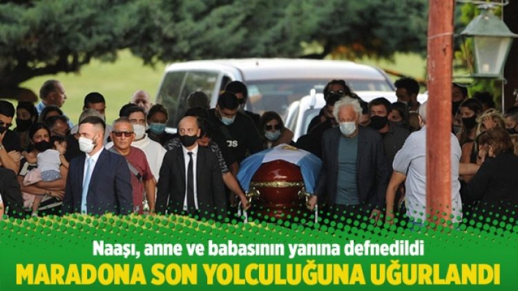 Maradona son yolculuğuna uğurlandı