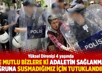 “Ne mutlu bizlere ki adaletin sağlanması uğruna susmadığımız için tutuklandık”