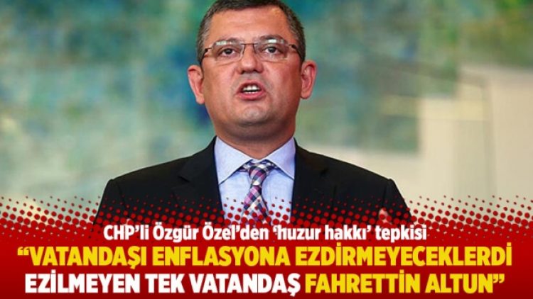 “Vatandaşı enflasyona ezdirmeyeceklerdi ezilmeyen tek vatandaş Fahrettin Altun”