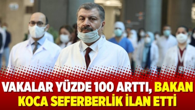 Vakalar yüzde 100 arttı, Bakan Koca seferberlik ilan etti