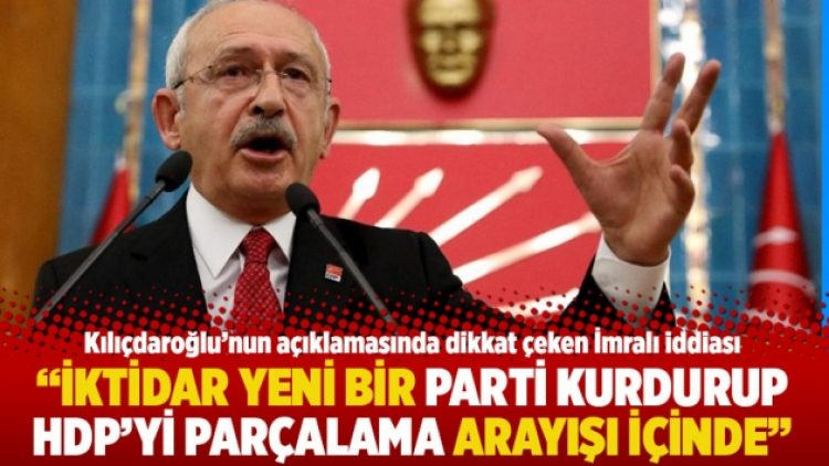 “İktidar yeni bir parti kurdurup HDP’yi parçalama arayışı içinde”