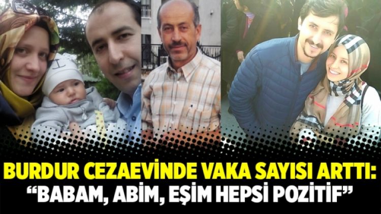 Burdur Cezaevinde vaka sayısı arttı: “Babam, abim, eşim hepsi pozitif”