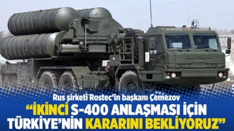 “İkinci S-400 anlaşması için Türkiye’nin kararını bekliyoruz”