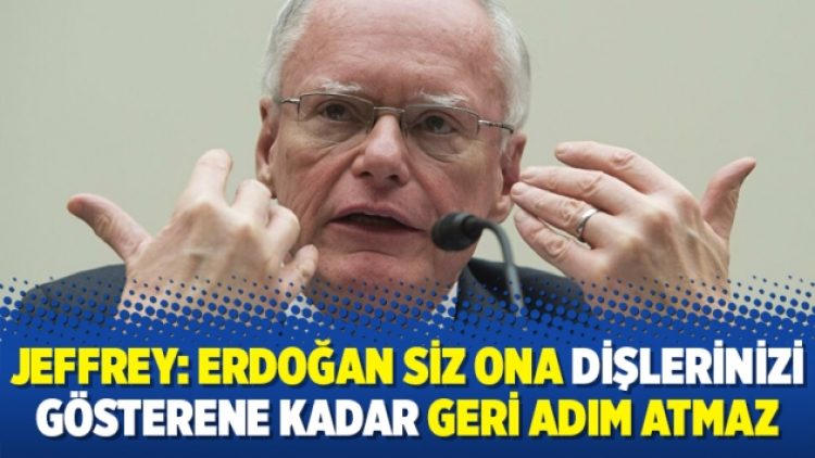 Jeffrey: Erdoğan siz ona dişlerinizi gösterene kadar geri adım atmaz