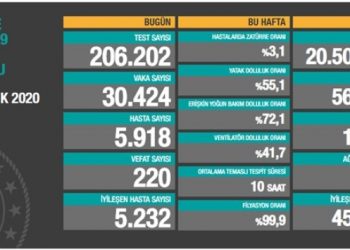 10 Aralık tablosu: 30 bin 424 yeni vaka, 220 vefat