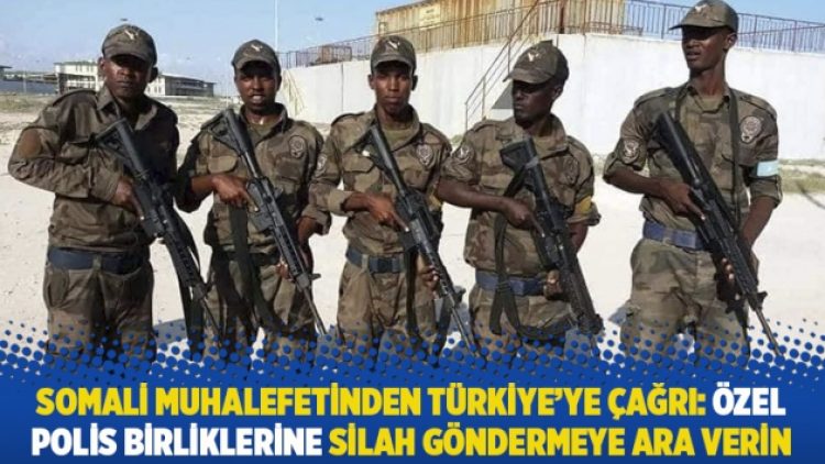 Somali muhalefetinden Türkiye’ye çağrı: Özel polis birliklerine silah göndermeye ara verin