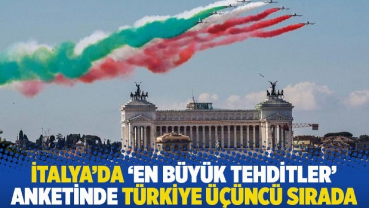 İtalya’da ‘en büyük tehditler’ anketinde Türkiye üçüncü sırada