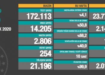 27 Aralık tablosu: 14 bin 205 yeni vaka, 254 can kaybı