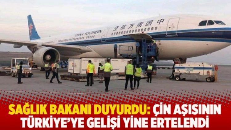 Sağlık Bakanı duyurdu: Çin aşısının Türkiye’ye gelişi yine ertelendi