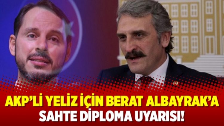 AKP’li Yeliz için Berat Albayrak’a sahte diploma uyarısı!