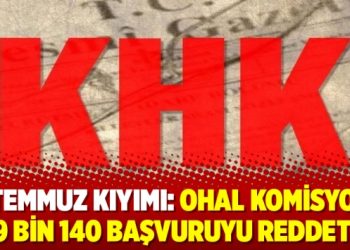 15 Temmuz kıyımı: OHAL Komisyonu 99 bin 140 başvuruyu reddetti