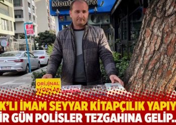 KHK’lı imam seyyar kitapçılık yapıyor: Bir gün polisler tezgahına gelip…