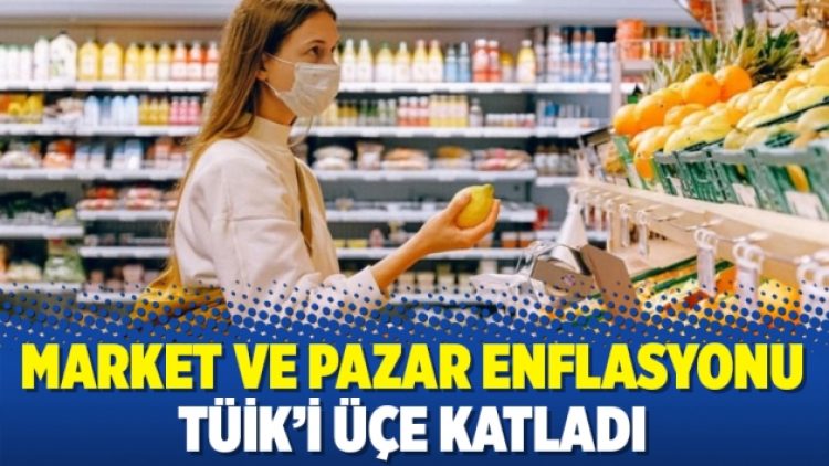 Market ve pazar enflasyonu TÜİK’i üçe katladı