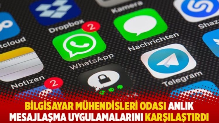 Bilgisayar Mühendisleri Odası anlık mesajlaşma uygulamalarını karşılaştırdı