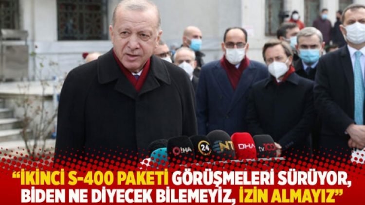 “İkinci S-400 paketi görüşmeleri sürüyor, Biden ne diyecek bilemeyiz, izin almayız”