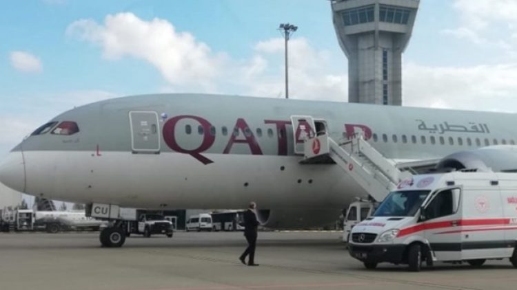 İngiltere-Katar seferini yapan uçak Urfa’ya acil iniş yaptı