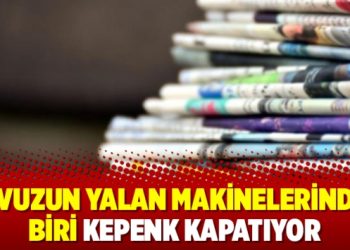 Havuzun Yalan Makinelerinden biri kepenk kapatıyor