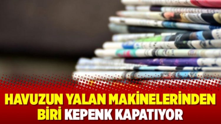 Havuzun Yalan Makinelerinden biri kepenk kapatıyor