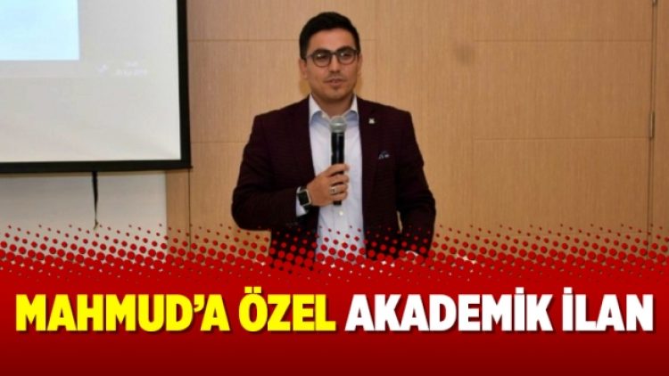 Mahmud’a özel akademik ilan