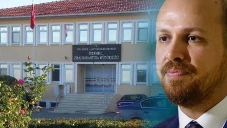 Zirai karantina binası Bilal Erdoğan’ın vakfına verildi!