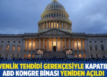 Güvenlik tehdidi gerekçesiyle kapatılan ABD Kongre binası yeniden açıldı