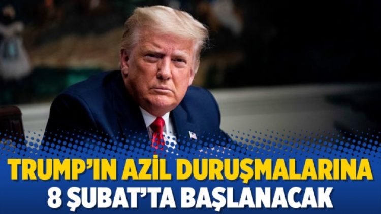 Trump’ın azil duruşmalarına 8 Şubat’ta başlanacak