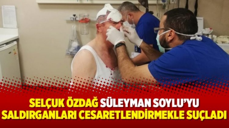 Selçuk Özdağ Süleyman Soylu’yu saldırganları cesaretlendirmekle suçladı