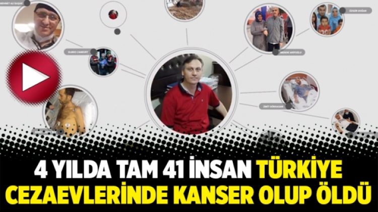 4 yılda tam 41 insan Türkiye cezaevlerinde kanser olup öldü