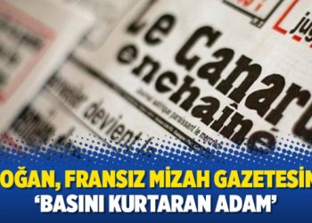 Erdoğan, Fransız mizah gazetesinde: ‘Basını kurtaran adam’