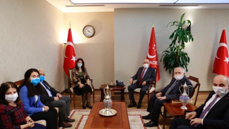 Pervin Buldan, Temel Karamollaoğlu ile görüştü