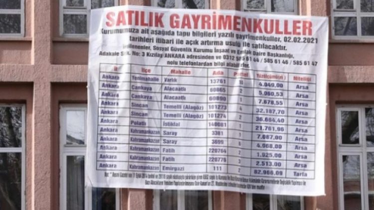 50 milyar lira açık veren SGK, gayrimenkullerini satışa çıkardı