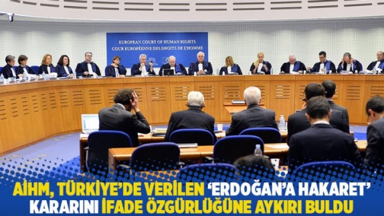 AİHM, Türkiye’de verilen ‘Erdoğan’a hakaret’ kararını ifade özgürlüğüne aykırı buldu