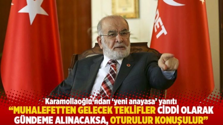 “Muhalefetten gelecek teklifler ciddi olarak gündeme alınacaksa, oturulur konuşulur”